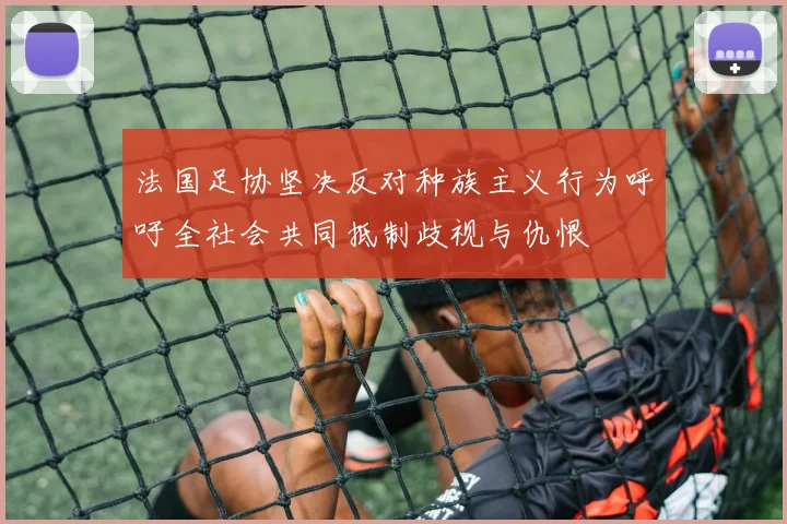 法国足协坚决反对种族主义行为呼吁全社会共同抵制歧视与仇恨